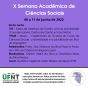 06.06.22 - 1º dia - X Semana Acadêmica de Ciências Sociais/ Cartaz: Divulgação